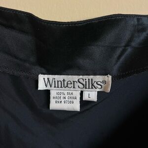 100% Silk Black Dress